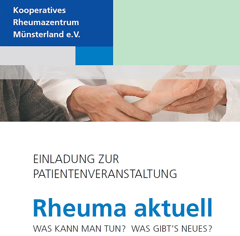 Rheuma aktuell 2026 - Veranstaltung für Betroffene und Fachleute