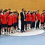 Sport und Medizin, die Zusammenarbeit des St. Josef-Stift Sendenhorst mit dem Handballzentrum in Ahlen war auch Thema beim Besuch von NRW Ministerpräsident Hendrik Wüst in Ahlen.